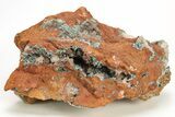 Fibrous Aurichalcite Crystals with Calcite - Mexico #215018-1
